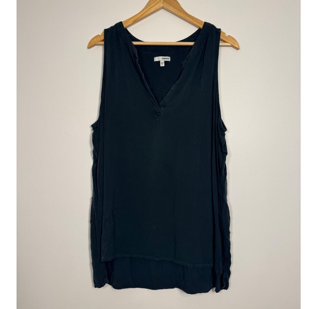 Minimalist Sonoma Goods For Life‎ Sleeveless Blouse Women XL Gray
